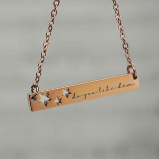 Stars do you like dem Necklace - Starlight & Sage Co.
