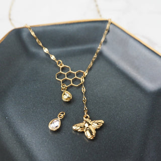 Honeybee Lariat Necklace - Starlight & Sage Co.
