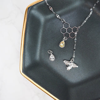 Honeybee Lariat Necklace - Starlight & Sage Co.