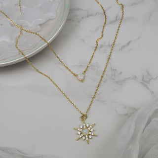 Kaleidoscope Heart Necklace - Starlight & Sage Co.