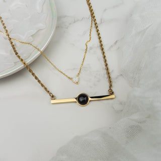 Onyx Nights Necklace - Starlight & Sage Co.