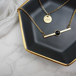 Onyx Nights Necklace - Starlight & Sage Co.